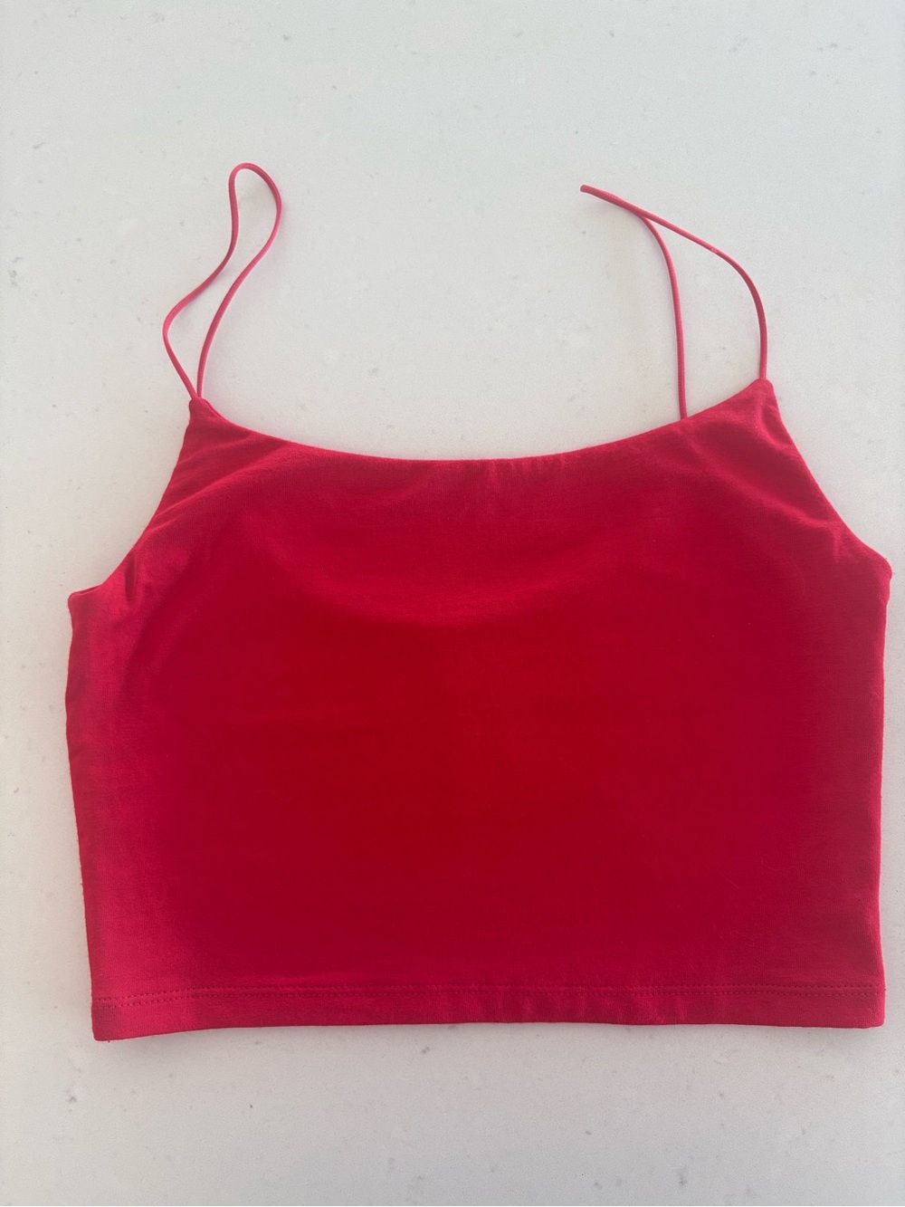Aritzia Tiny Tank in Red